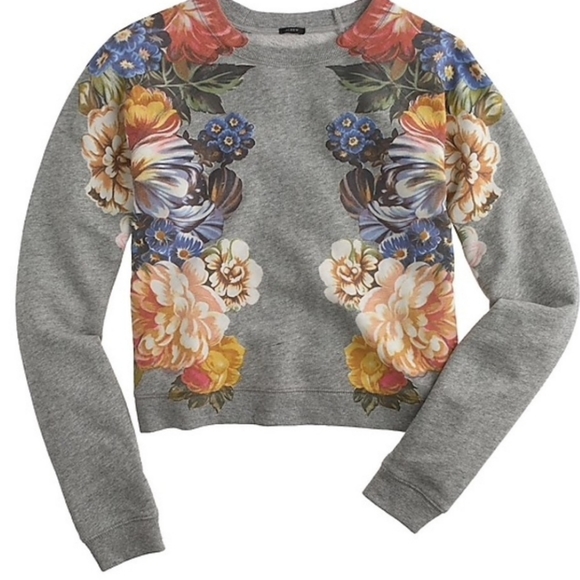 J. Crew Tops - J Crew EUC Dutch Floral Sweatshirt